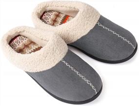 img 4 attached to Cozy And Comfortable: ULTRAIDEAS Women'S Fleece Lined Slippers With Memory Foam