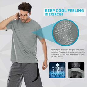 img 2 attached to Men'S Quick Dry Athletic T-Shirts - Perfect For Sports, Gym & Running Workouts!