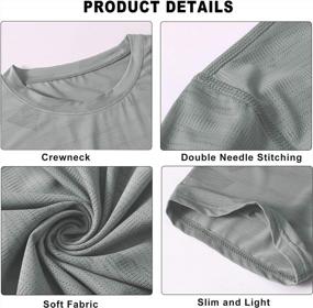 img 3 attached to Men'S Quick Dry Athletic T-Shirts - Perfect For Sports, Gym & Running Workouts!