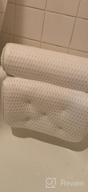 img 1 attached to 4D Air Mesh Spa Pillow For Bath - Extra Thick, Soft & Quick Dry | Neck, Head, Shoulder & Back Support | Bathtub Pillow For Ultimate Comfort review by Michael Cormier