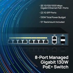 img 3 attached to EnGenius EWS5912FP 8-Port Gigabit PoE+ Layer 2 Managed Ethernet Switch With 130W Budget, 2 SFP & 2 Uplink Ports (802.3At/Af), Up To 30W Per Port, Remote Monitoring