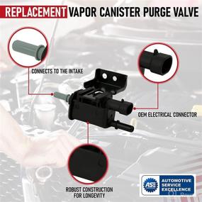 img 1 attached to 🔧 Vapor Canister Purge Valve Replacement for Buick, Cadillac, Chevrolet, GMC, Hummer, Isuzu, Pontiac, Saab, Saturn & Workhorse Vehicles - Replaces 214-1680, 911-032, 12597567 - 2000, 2004-2018