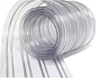 resilia clear vinyl strip curtain - heavy-duty strip door ideal for walk-in freezers, coolers, and warehouse doors - 80 mil thick, 8 inches x 150 feet roll логотип