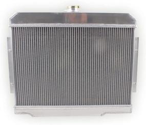 img 2 attached to 🔥 LUXERAD 3-Row Core Performance Aluminum Cooling Radiator with Fan Shroud for 1972-1986 Jeep CJ V8 Conversion Chevy Engine SWAP