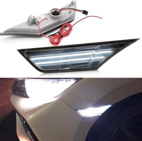 img 1 attached to 🚗 Enhance Your 2016-2020 Honda Civic with Smoked Lens LED Side Marker Lights - OEM Quality H02551127N