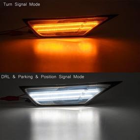 img 3 attached to 🚗 Enhance Your 2016-2020 Honda Civic with Smoked Lens LED Side Marker Lights - OEM Quality H02551127N