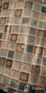 img 1 attached to Removable Self-Adhesive Matte Wallpaper For Kitchen And Bathroom - Abyssaly Mosaic Paper Peel And Stick Wallpaper In Blue - Ideal For Counters And Shelves - Size: 15.7" X 78.7 review by Marcus Britton