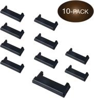 durable black plastic end protector cap for e track tie-down rails - ideal for enclosed trailers, cargo vans, pickup trucks логотип