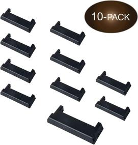 img 4 attached to Durable Black Plastic End Protector Cap for E Track Tie-Down Rails - Ideal for Enclosed Trailers, Cargo Vans, Pickup Trucks