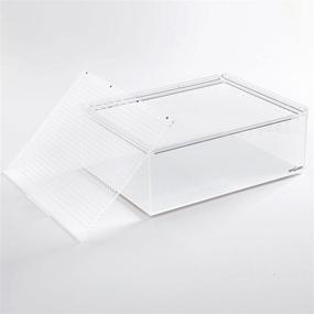 img 1 attached to 🐍 REPTI ZOO 16x12x6 Inch Magnetic Acrylic Enclosure - 5 Gallon Reptile Breeding Box Habitat Terrariums Cage Ideal for Tarantulas, Scorpions, Slings, Isopods, Lizards, Roaches, Invertebrates, Spiders, and Snakes