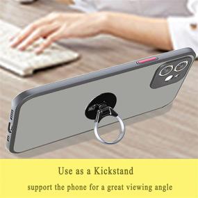 img 3 attached to 📱 Phone Ring Grip ULVMYRING[3 in 1]- Phone Ring Holder Finger Kickstand, Smartphone mounts,CD Slot &amp; Air Vent Car Phone Mount,Compatible with iPhone, Samsung,LG and More in Black