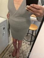 img 1 attached to Plus Size V Neck Sweater Dress For Women, IN'VOLAND Batwing Long Sleeve Knitted Bodycon With Belt review by Dave Wolf