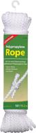 coghlans polypropylene rope 50 feet white logo