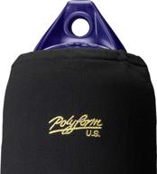protect your boat with polyform's black fender cover logo
