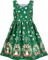 stylish girls' christmas reindeer gingerbread jingle dresses: find the perfect clothing for girls логотип