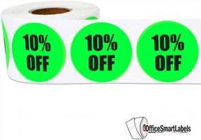 img 3 attached to 1 Roll Green 1.5 Inch Round Stickers - 10% Off Labels For Retail Stores (Pack Of 300)