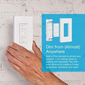 img 1 attached to Lutron Caséta Smart Home Dimmer Switch Pico Remote Kit Alexa Apple HomeKit Ring Google Assistant (Smart Hub Required) P-PKG1WB-WH White