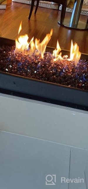 img 1 attached to High Luster Cobalt Blue Reflective Fire Glass - Ideal For Fireplace, Fire Pit, And Landscaping - 10 Lb Pack By Mr. Fireglass review by Chris Crawford