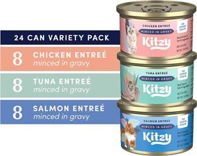 img 3 attached to Kitzy Wet Cat Food, Gravy, Grain Free, 3oz Pack of 24 - Salmon, Chicken, Tuna on Amazon