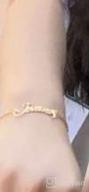 img 1 attached to Personalized Name Bracelet Or Anklet For Women - Engraved Infinity Love Cuff Bangle - Inspirational Gift For Mom Or Couples - DayOfShe review by Eric Beck