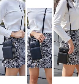 img 1 attached to 📱 Maymooner Women's Cell Phone Purse – Small Crossbody Bag with Card Slots, PU Leather and Multiple Zipper Closure