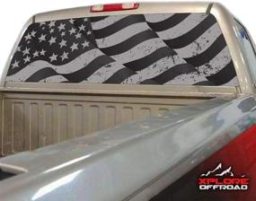 img 3 attached to XPLORE OFFROAD - American Flag Window Decal For Pickup Trucks