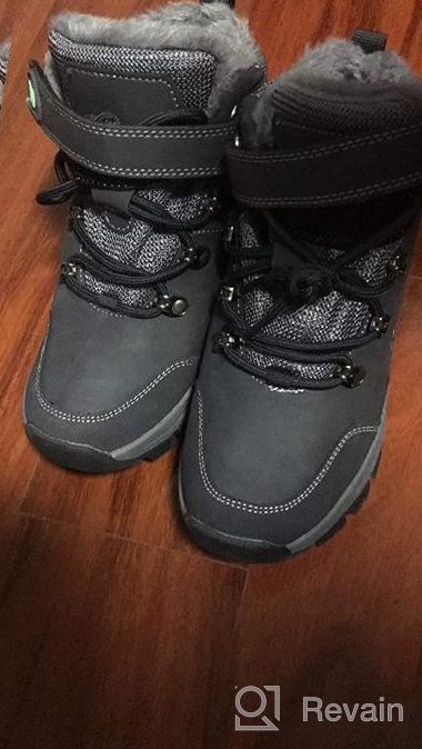 img 1 attached to Stay Warm And Dry With Quseek Kids Waterproof Snow Boots – Available In Black, Little Kid/Big Kid Sizes 10-5.5 review by Lex Ismael