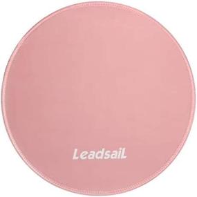 img 3 attached to LeadsaiL [30% Larger Mouse Pad With Stitched Edge Premium-Textured Mouse Mat Waterproof Non-Slip Rubber Base Round Mousepad For Laptop Computer PC Office 9.8×9.8×0.12 Inches (Pink)