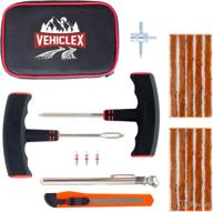 vehiclex compact tire repair kit: essential tools & supplies for quick flat tire puncture repair logo