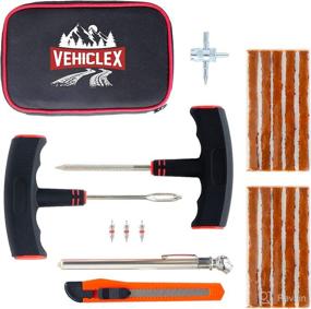 img 4 attached to Vehiclex Compact Tire Repair Kit: Essential Tools & Supplies for Quick Flat Tire Puncture Repair