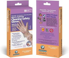 img 3 attached to 🧤 Protospheric Premium Tough Disposable Stretch Poly Cleaning Safety Gloves: Nitrile, Vinyl, Latex & Powder Free - Ultimate Protection for Cleaning Tasks