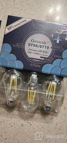 img 8 attached to Vintage Style Grensk Dimmable LED Edison Bulbs - 3 Pack