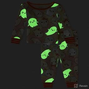 img 2 attached to Children's Place Halloween Snug Fit Cotton Pajamas Set for Kids