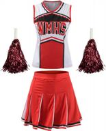 classic cheerleader athletic uniform dress for women's high school musical cheerio sportswear logo