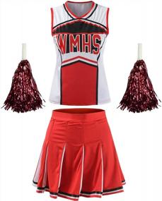 img 4 attached to Classic Cheerleader Athletic Uniform Dress For Women'S High School Musical Cheerio Sportswear