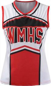 img 2 attached to Classic Cheerleader Athletic Uniform Dress For Women'S High School Musical Cheerio Sportswear
