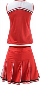 img 3 attached to Classic Cheerleader Athletic Uniform Dress For Women'S High School Musical Cheerio Sportswear