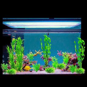 img 3 attached to Ctpeng 23-частый набор искусственных аквариумных растений 🐠 для яркого зеленого и белого украшения аквариума.