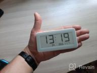 img 1 attached to Xiaomi Mijia Temperature And Humidity Electronic Watch, white review by Micha wierczewski ᠌