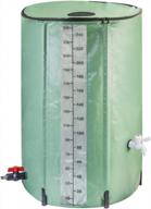 складная дождевая бочка на 66 галлонов: портативный резервуар для хранения воды с фильтром, патрубком и комплектом для перелива логотип
