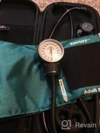 img 1 attached to ACCURATE READINGS ON THE GO: ADC 768-11ATL Prosphyg 768 Pocket Aneroid Sphygmomanometer Bundle With Nylon Blood Pressure Cuff And Carrying Case In Trendy Teal For Adults review by Antonio Gonzalez