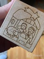 img 1 attached to Personalized Baby Block Wooden Keepsake Ornament 2022 Gift For Boy Or Girl - My First Babys Christmas Custom Engraved Newborn Infant Mom, Dad 1St Date By Glitzby review by Josh Lewis