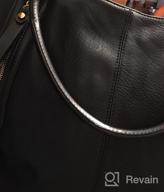 img 1 attached to Plambag Women Tote Bag Handbags Hobo Shoulder Faux Leather Purse Shopping Bags review by Dave Johnson
