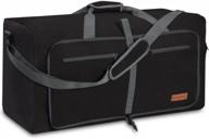 дорожная дорожная сумка canway 65l, складная, для ночного отдыха, унисекс, износостойкая спортивная сумка для переноски самолета, с отделением для обуви, черный логотип