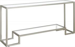 img 1 attached to Athena 64'' Wide Rectangular Console Table In Satin Nickel