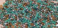 img 1 attached to 100 Gram Bag Of 2.5X5Mm African Turquoise Mix Czech Glass Seed Beads With 2 Holes - SuperDuo review by Oscar Kaufman