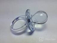 clear pacifiers shower decoration favors logo