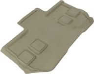 🔴 kagu 3rd row floormats - tan for 2011-2014 chevrolet suburban by 3d maxpider (l1ch05431502) logo