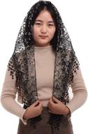 🔺 blessume triangle pattern classic mantilla: elevate your style with special occasion women's accessories логотип