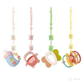 img 4 attached to Yeivzwba Stretchable Silicone Strollers Color Pacifier